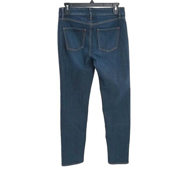 White House Black Market Womens Size 2 Distressed Slim Straight Jeans Denim - Picture 4 of 7